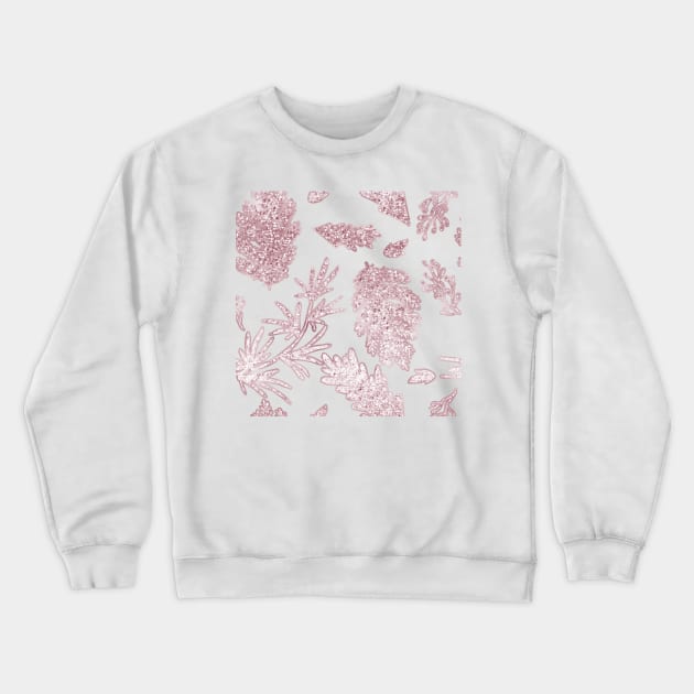 Rose gold garden Crewneck Sweatshirt by peggieprints